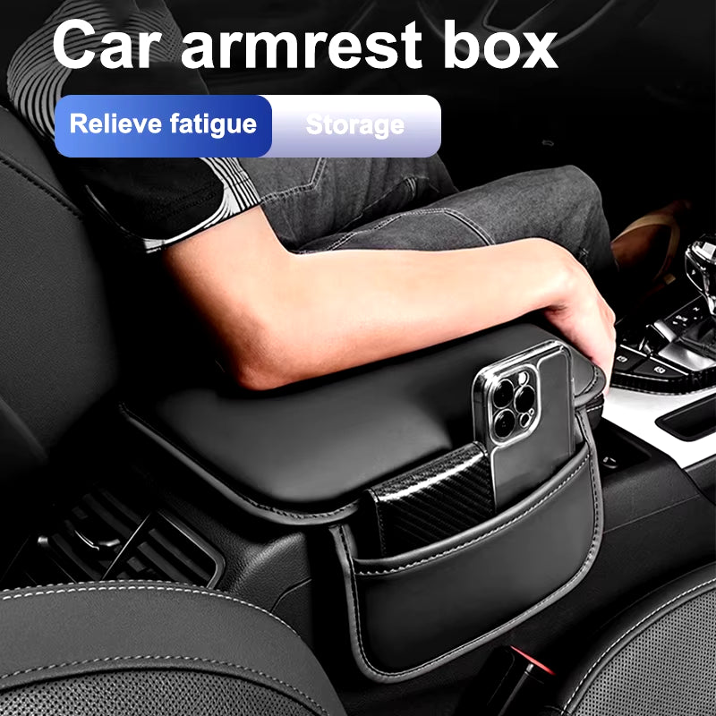 Car Armrest Box Pad Center Console Arm Rest Storage Pocket for Range Rover Freelander Discovery Evoque OVERFINCH SVR