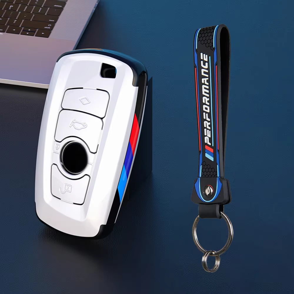 Carbon Fibre Car Key Cover Case Holder Shell Bag for F30 F20 F10 F18 F22 F01 X3 X4 F06 F02 M3 M5 Auto Keychain Accessories