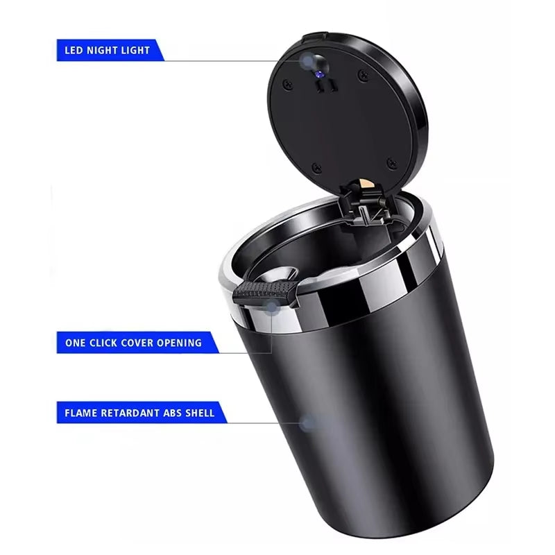 Car Ashtray Cigarette Ash Holds Cup LED Light Automotive Ashtray for Land Rover Range Rover Evoque Car Accessories