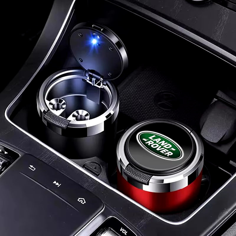 Car Ashtray Cigarette Ash Holds Cup LED Light Automotive Ashtray for Land Rover Range Rover Evoque Car Accessories