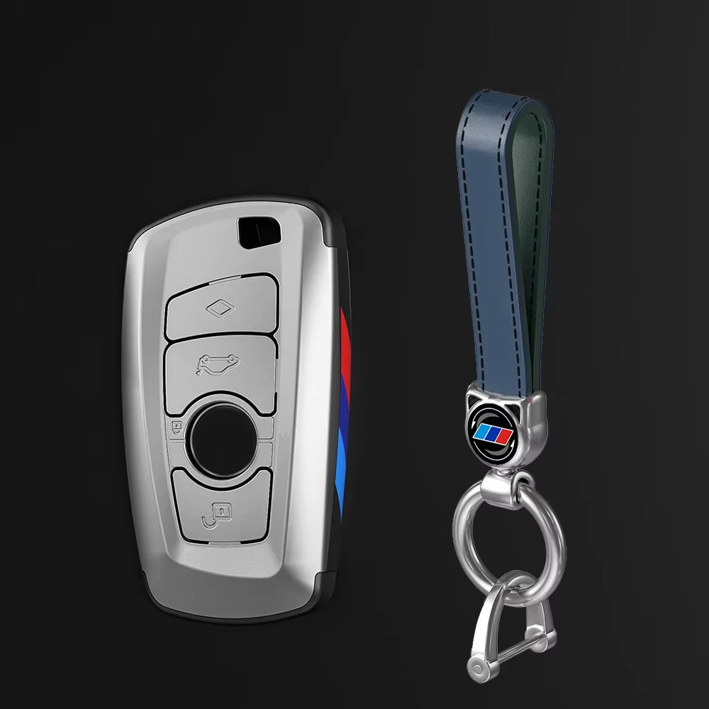 Carbon Fibre Car Key Cover Case Holder Shell Bag for F30 F20 F10 F18 F22 F01 X3 X4 F06 F02 M3 M5 Auto Keychain Accessories