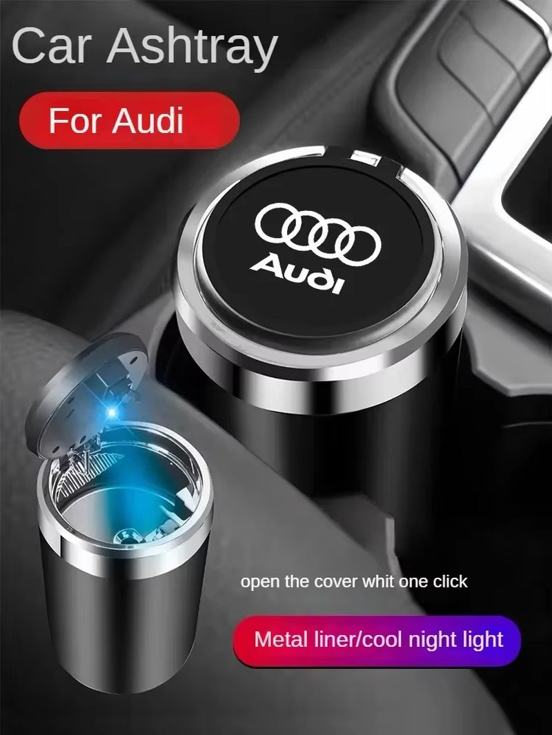 1Pc Ashtray Accessories Vehicles Car Accessories Novelty for A4 B6 B7 B9 A3 8L 8P 8V Q3 A7 A4 B8 A6 C6 4F C7 A5 Q8 A7 A8