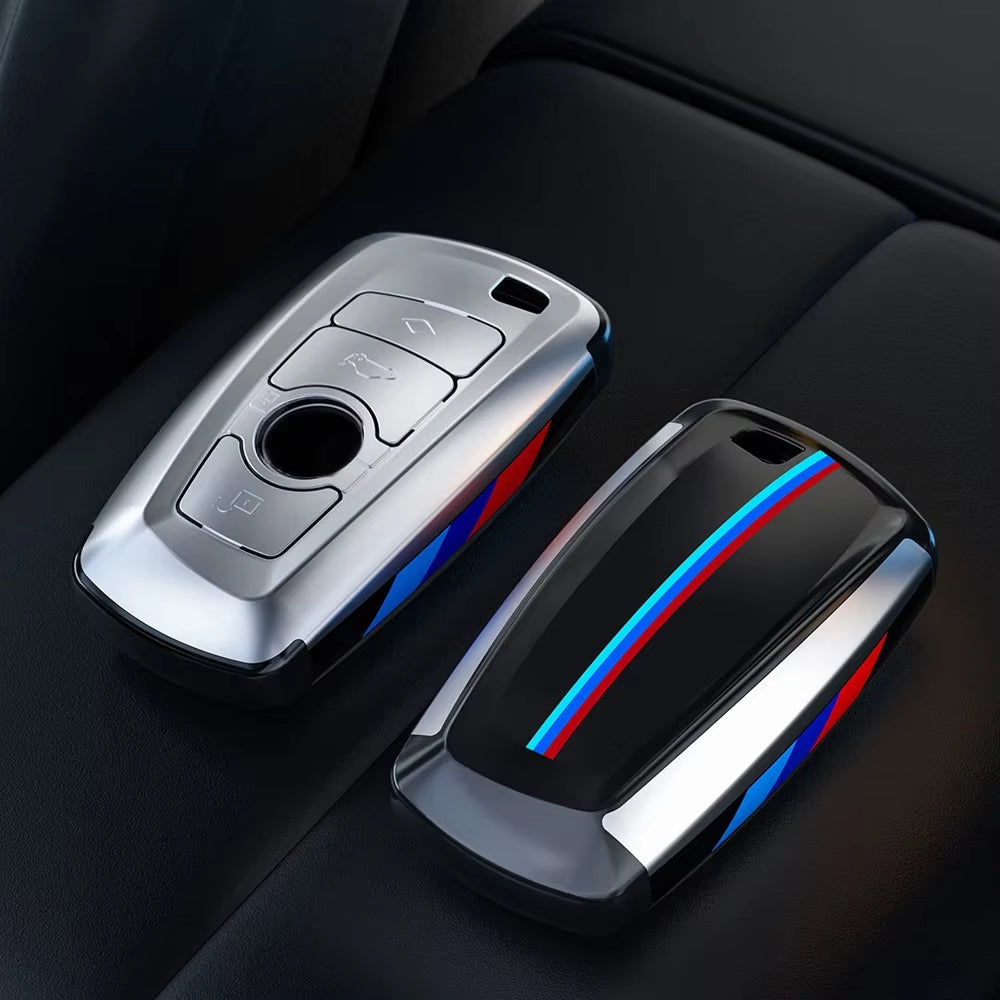 Carbon Fibre Car Key Cover Case Holder Shell Bag for F30 F20 F10 F18 F22 F01 X3 X4 F06 F02 M3 M5 Auto Keychain Accessories
