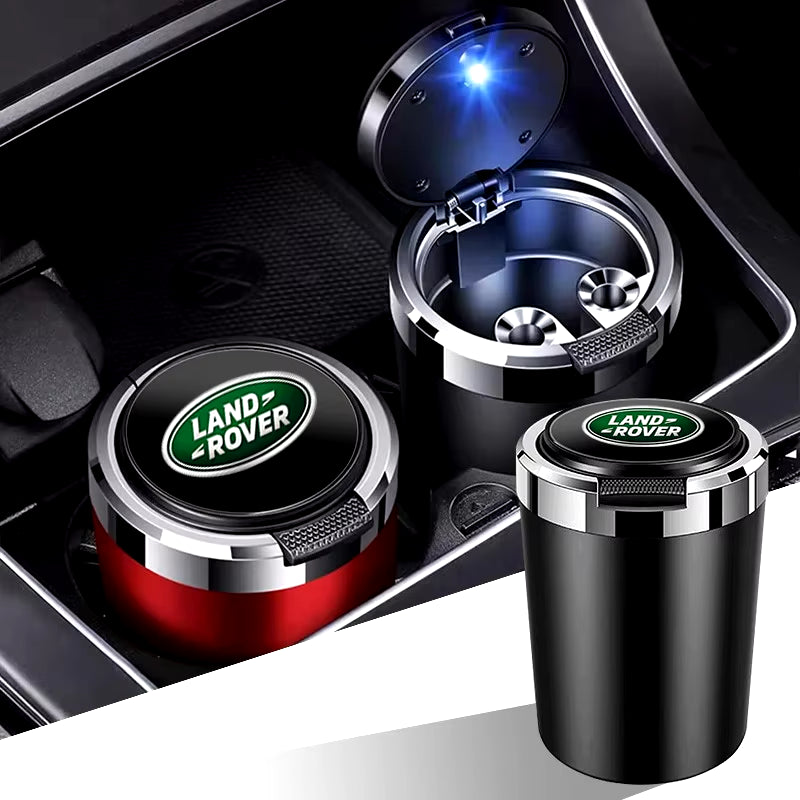 Car Ashtray Cigarette Ash Holds Cup LED Light Automotive Ashtray for Land Rover Range Rover Evoque Car Accessories