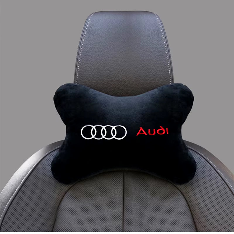 Car Headrest Cover Auto Seat Cover Head Neck Rest Pillow for A4 A3 A5 A6 A1 A7 A8 Q2 Q3 Q5 Q7 Q8 TT Car Styling Accessories