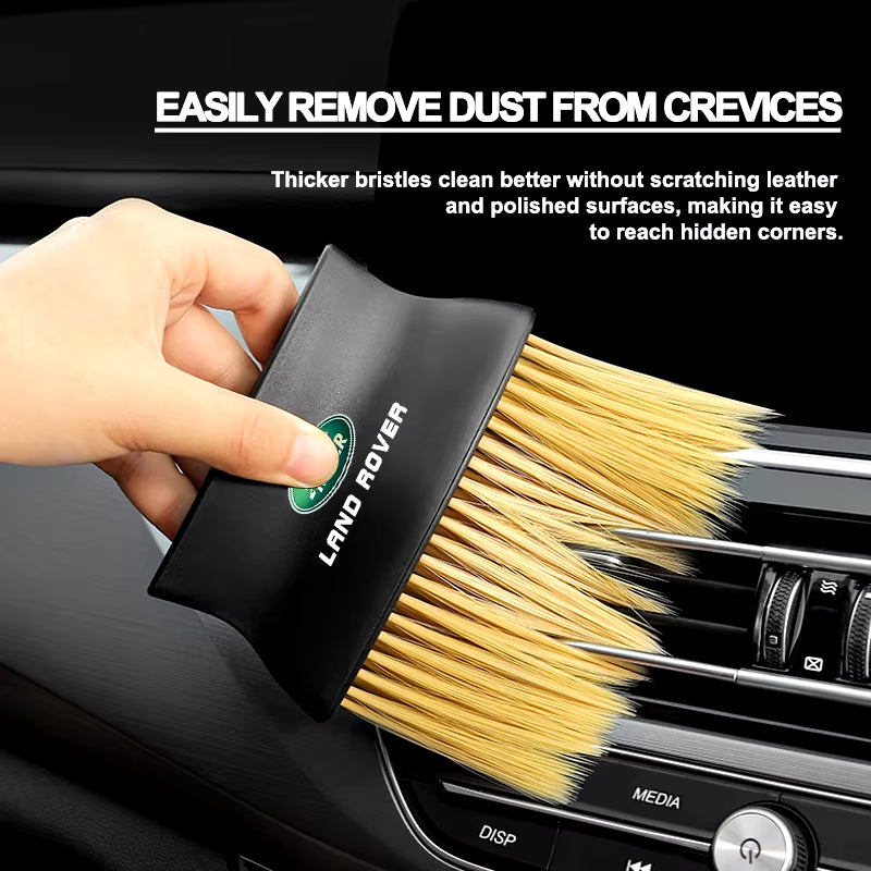 1Pcs Car Dedusting Brush Air Outlet Cleaning Brush Car Accessories for Discovery 3 4 R4 LR2 Range Rover Evoque Sport