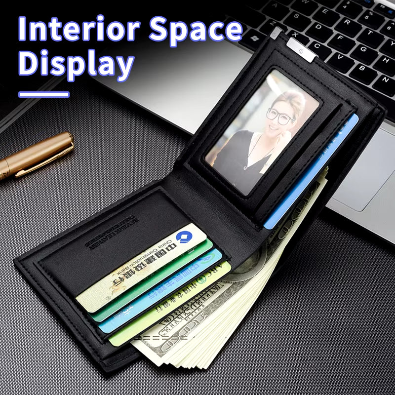 Car Logo Wallet Fashion Leather Short Card Holder Accessories for X1 X3 X5 E39 F20 E60 F30 E87 E70 E91 E30 M3 M5 X6 X4 X7