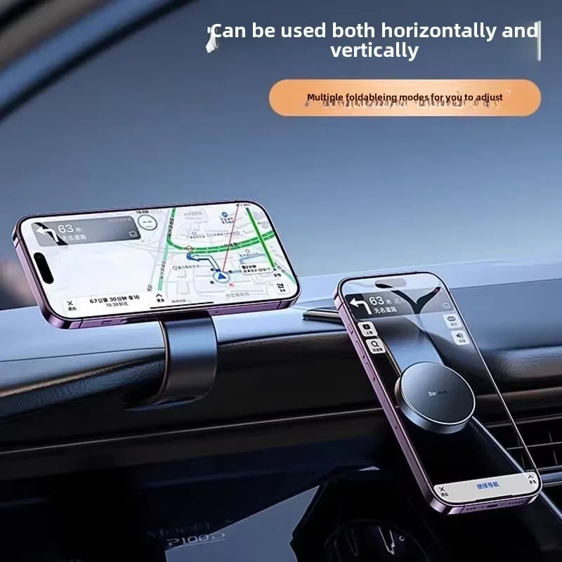 VIKEFON New Magnetic Magnetic Car Mobile Phone Holder Foldableing Car Special Car Suction Cup Disc Magnetic Navigation Suction