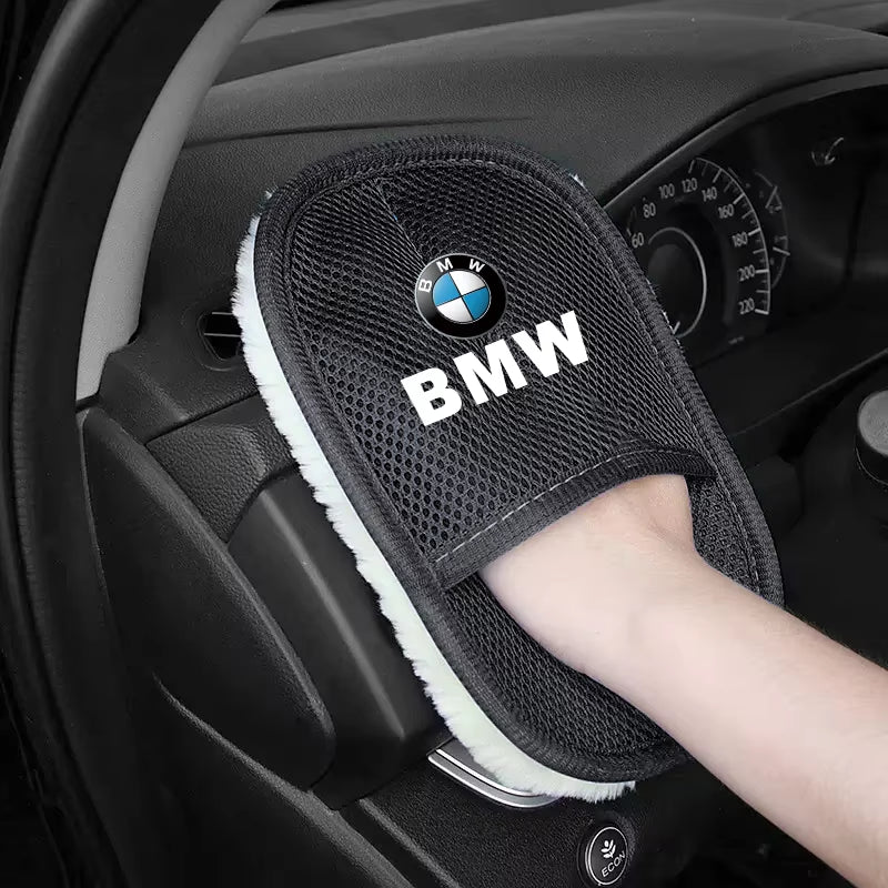 Car Wash Glove Wool Soft Polish Cleaning Brush Tools Auto Accessories for Performance X3 G30 X5 F15 G05 X1 E39 E46 E90 M3 M5