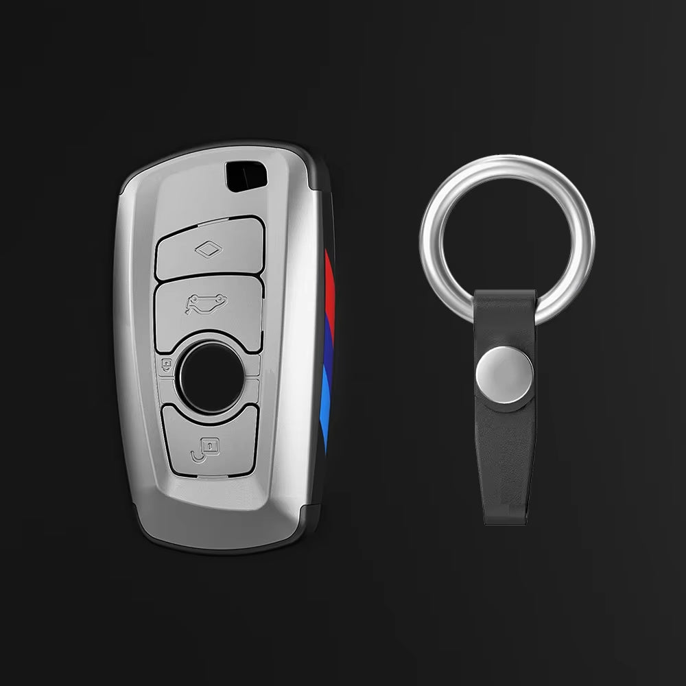 Carbon Fibre Car Key Cover Case Holder Shell Bag for F30 F20 F10 F18 F22 F01 X3 X4 F06 F02 M3 M5 Auto Keychain Accessories