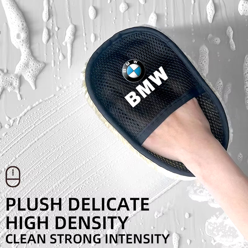 Car Wash Glove Wool Soft Polish Cleaning Brush Tools Auto Accessories for Performance X3 G30 X5 F15 G05 X1 E39 E46 E90 M3 M5