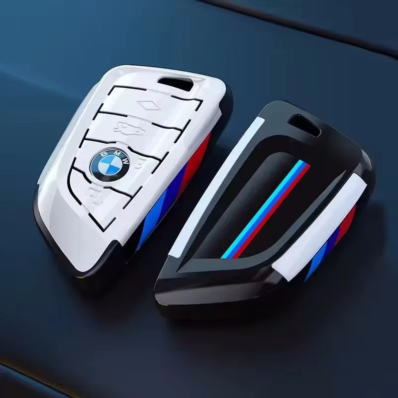 Carbon Fibre Car Key Cover Case Holder Shell Bag for F30 F20 F10 F18 F22 F01 X3 X4 F06 F02 M3 M5 Auto Keychain Accessories