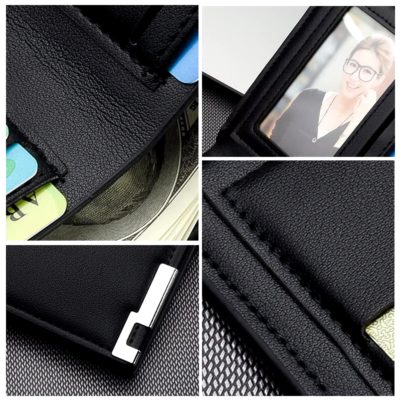 Car Logo Wallet Fashion Leather Short Card Holder Accessories for X1 X3 X5 E39 F20 E60 F30 E87 E70 E91 E30 M3 M5 X6 X4 X7