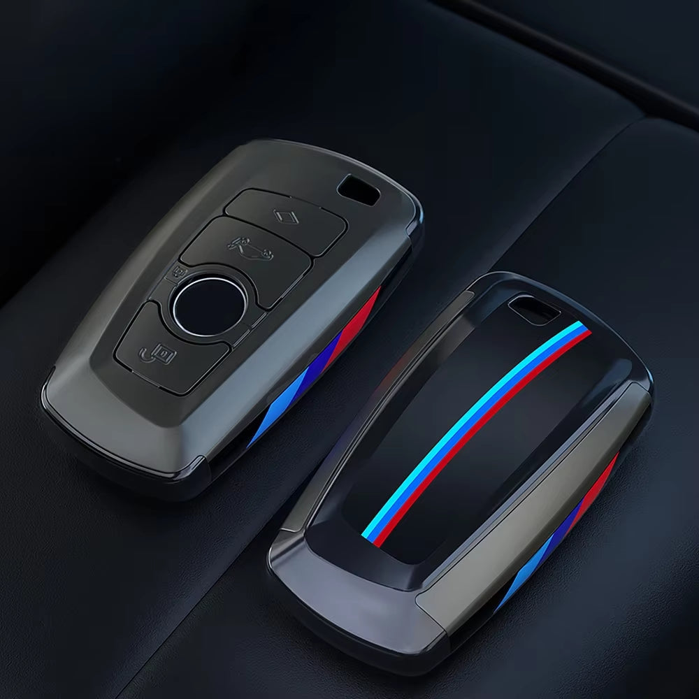 Carbon Fibre Car Key Cover Case Holder Shell Bag for F30 F20 F10 F18 F22 F01 X3 X4 F06 F02 M3 M5 Auto Keychain Accessories
