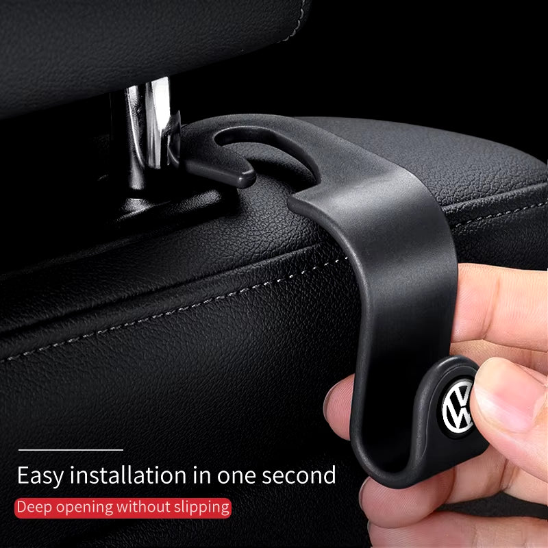 Car Seat Headrest Hook Auto Rearseat Hanger Accessories for VW Passat Golf Tiguan Polo Scirocco Jetta T-ROC Touareg