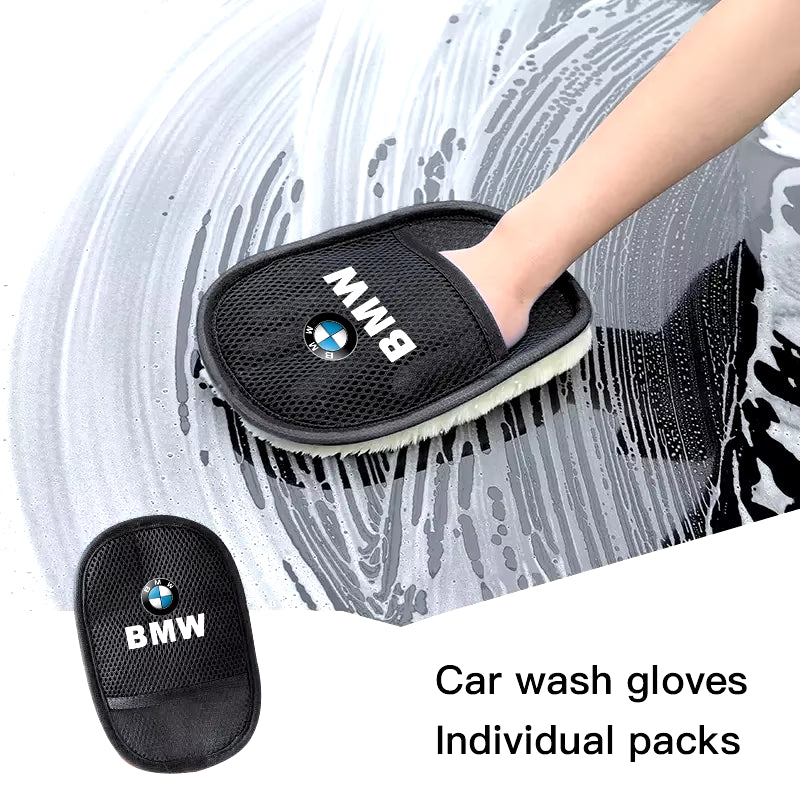 Car Wash Glove Wool Soft Polish Cleaning Brush Tools Auto Accessories for Performance X3 G30 X5 F15 G05 X1 E39 E46 E90 M3 M5