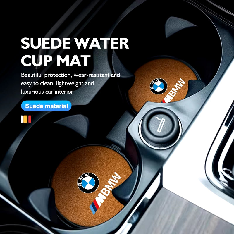 Car anti Slip Mat Coaster Water Cup Slot Decorate Accessories for  G30 G20 M3 M5 E91 E92 E93 E36 E70 X3 X4 X5 X1 E39 F30