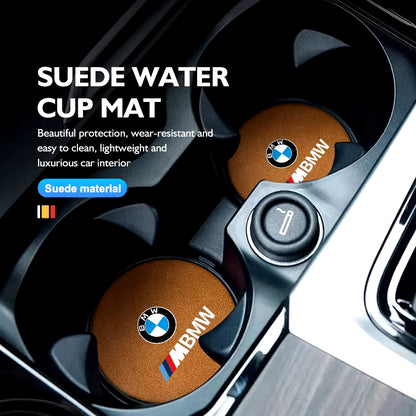Car anti Slip Mat Coaster Water Cup Slot Decorate Accessories for  G30 G20 M3 M5 E91 E92 E93 E36 E70 X3 X4 X5 X1 E39 F30