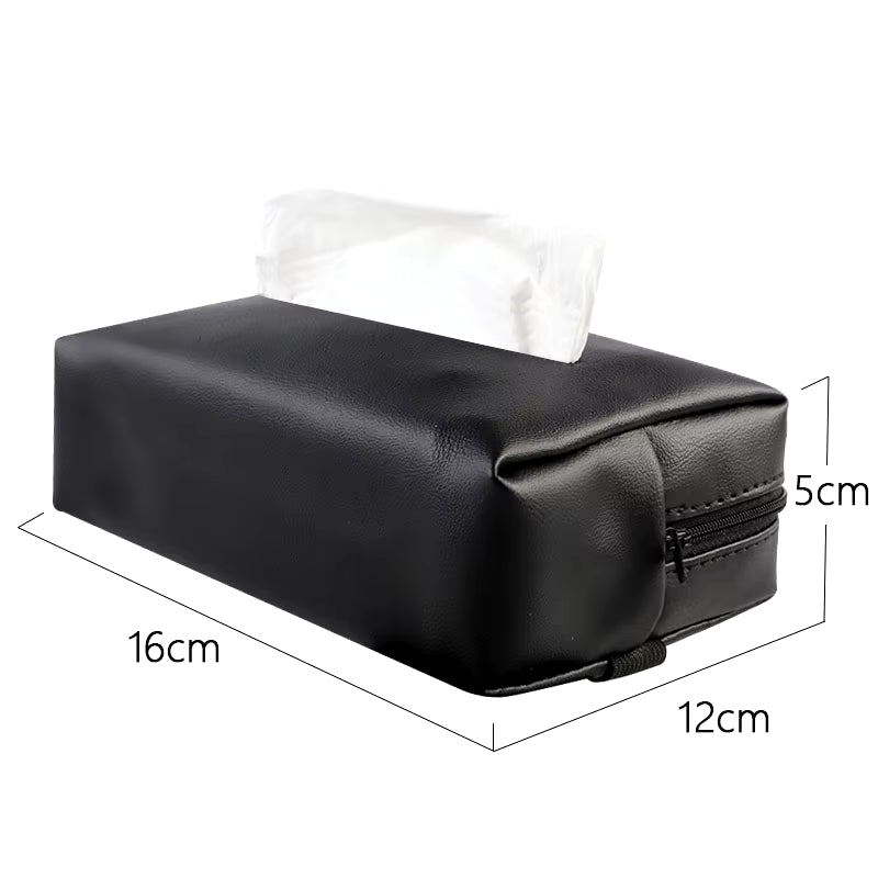 Leather Car Tissue Box Sun Visor Seat Back Hanging Bag Accessories for Mercedes Benz B/C/E/S Class AMG C200L GLC GLE CLA W211