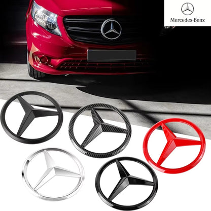 18.8 Car Front Grille Large Badge Decal for Mercedes Benz GLA GLB AMG GLS G C E GLE GLB a AMG Cover Decoration Accessories