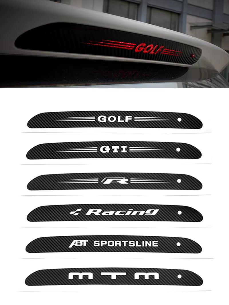 GTI Racing Badge High Mounted R Logo Brake Light Decorative Sticker for VW GTI Golf 6 7 MK6 MK7 MTM ABT Sport Auto Accessories