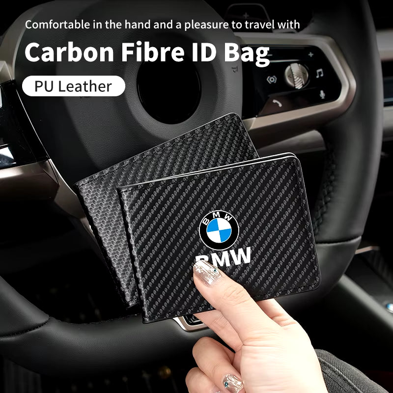 Carbon Fiber Credit Card Holder for  Driver License Organizer Protector Men Wallets Business Card Partition Bag ID Card Case