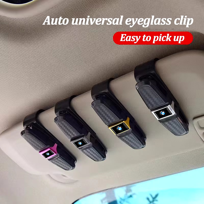 Car Glasses Clip Sun Visor Eyeglasses Sunglasses Holder Auto Interior Accessories for  Performance F30 I4 X3 F10 E90 F20 E39