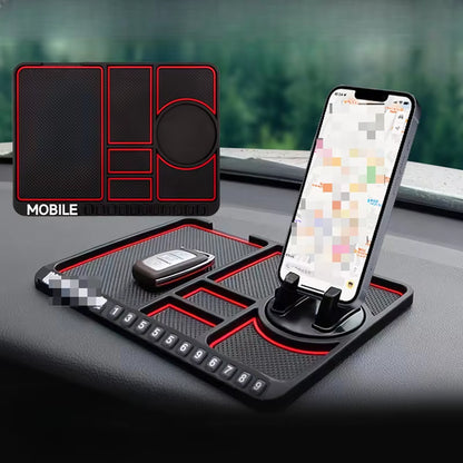 1PC Anti-Slip Mat for Car Car Storage Mat Multi-Functional 360 Degree Rotating Navigation Support Instrument Pad Car Gadget