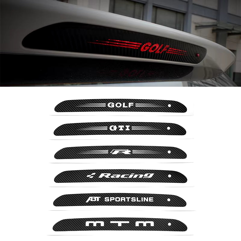 GTI Racing Badge High Mounted R Logo Brake Light Decorative Sticker for VW GTI Golf 6 7 MK6 MK7 MTM ABT Sport Auto Accessories