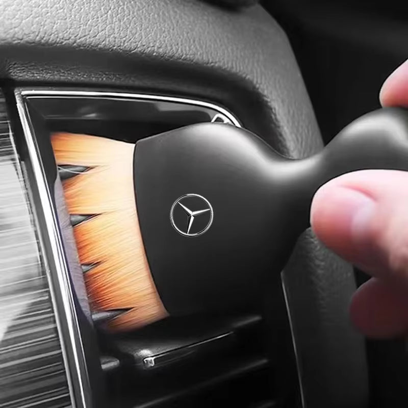 Car Air Vent Cleaning Soft Brush with Casing Clean Tool Dusting Crevice Brush Auto Interior for Mercedes Benz AMG W203 W220 W211