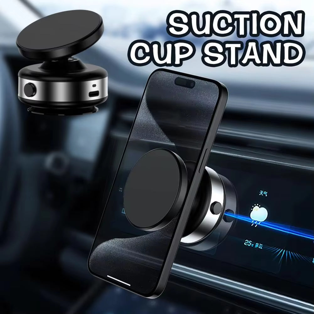 MK-C15 Car Magnetic Vacuum Phone Holder 360°Rotatable Vacum Bracket Dashboard Support GPS in Car for Iphone 14 15 Samsung Xiaomi