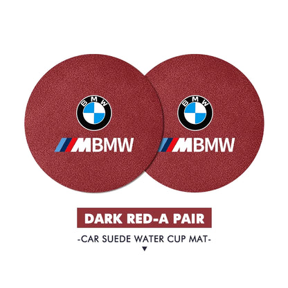 Car anti Slip Mat Coaster Water Cup Slot Decorate Accessories for  G30 G20 M3 M5 E91 E92 E93 E36 E70 X3 X4 X5 X1 E39 F30