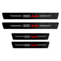 1/4/5Pcs Car Door Sill Scuff Plate Decor Carbon Fiber Stickers for  A1 A2 A3 A4 A5 A6 A7 A8 Q1 Q2 Q3 Q4 Q5 Q6 Q7 Q8 TT S5 B8