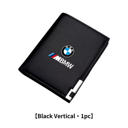 Car Logo Wallet Fashion Leather Short Card Holder Accessories for  X1 X3 X5 E39 F20 E60 F30 E87 E70 E91 E30 M3 M5 X6 X4 X7