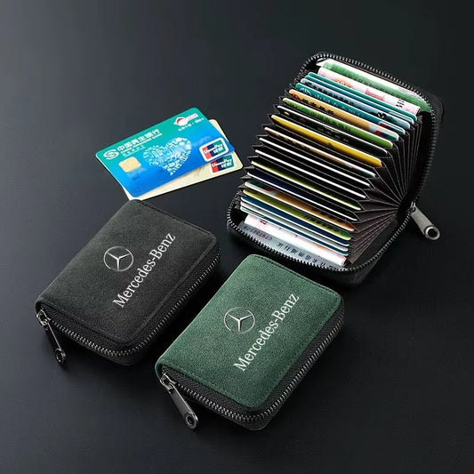 Multi-Card Leisure Card Sleeve Driver'S License Wallet Case for Mercedes Benz W203 W204 W205 W211 W212 GLA GLC Car Accessories