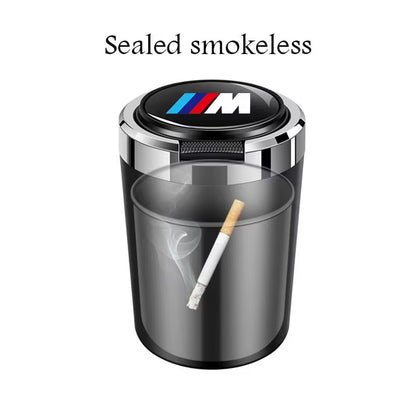 Car Ashtray Cigarette Butt Holder Container Accessories for  M X5 X1 X3 X2 X6 X7 X4 Portable One-Button Opening Car Ash Tray