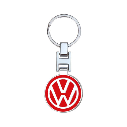 1Pcs Car Logo Keychain Metal Keyring Key Accessories for  VW POLO Tiguan Passat Golf EOS Scirocco Jetta MK8 Octavia