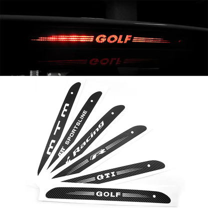 GTI Racing Badge High Mounted R Logo Brake Light Decorative Sticker for VW GTI Golf 6 7 MK6 MK7 MTM ABT Sport Auto Accessories