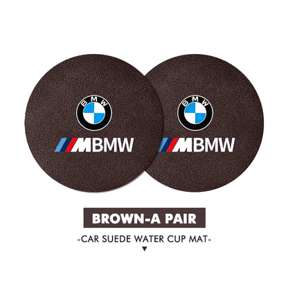 Car anti Slip Mat Coaster Water Cup Slot Decorate Accessories for  G30 G20 M3 M5 E91 E92 E93 E36 E70 X3 X4 X5 X1 E39 F30
