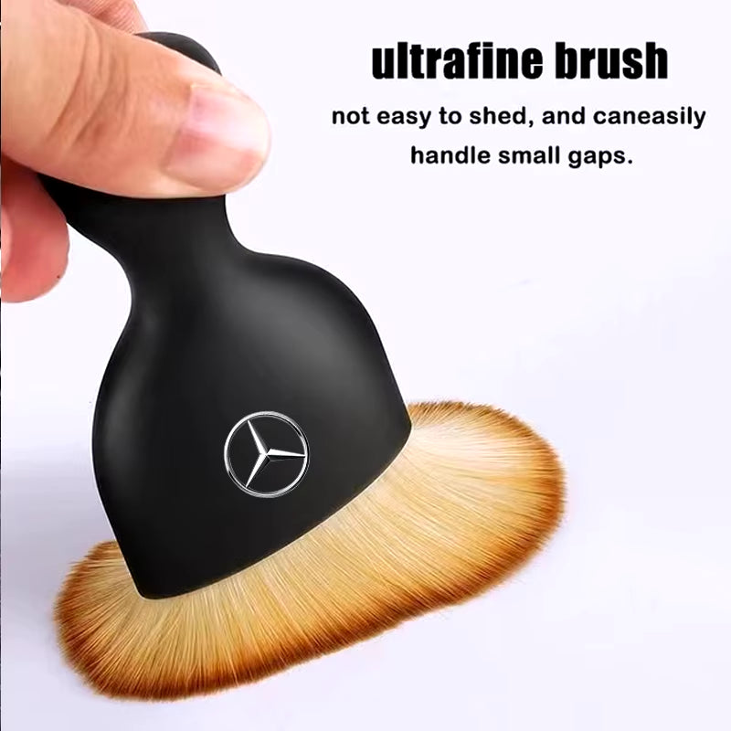 Car Air Vent Cleaning Soft Brush with Casing Clean Tool Dusting Crevice Brush Auto Interior for Mercedes Benz AMG W203 W220 W211