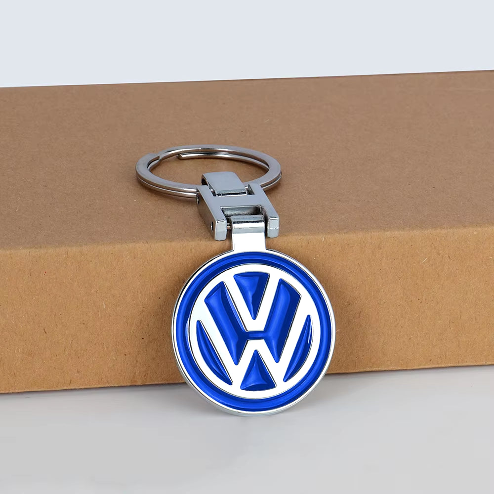 1Pcs Car Logo Keychain Metal Keyring Key Accessories for  VW POLO Tiguan Passat Golf EOS Scirocco Jetta MK8 Octavia