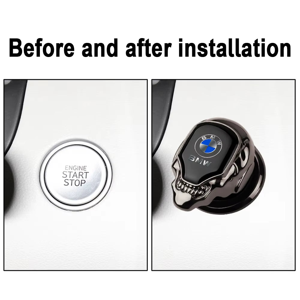 Car One-Touch Start Cover Engine Ignition Switch Button Decor Sticker for  M M3 Performance X1 X2 X5 F10 F30 F20 E28 E36 E31