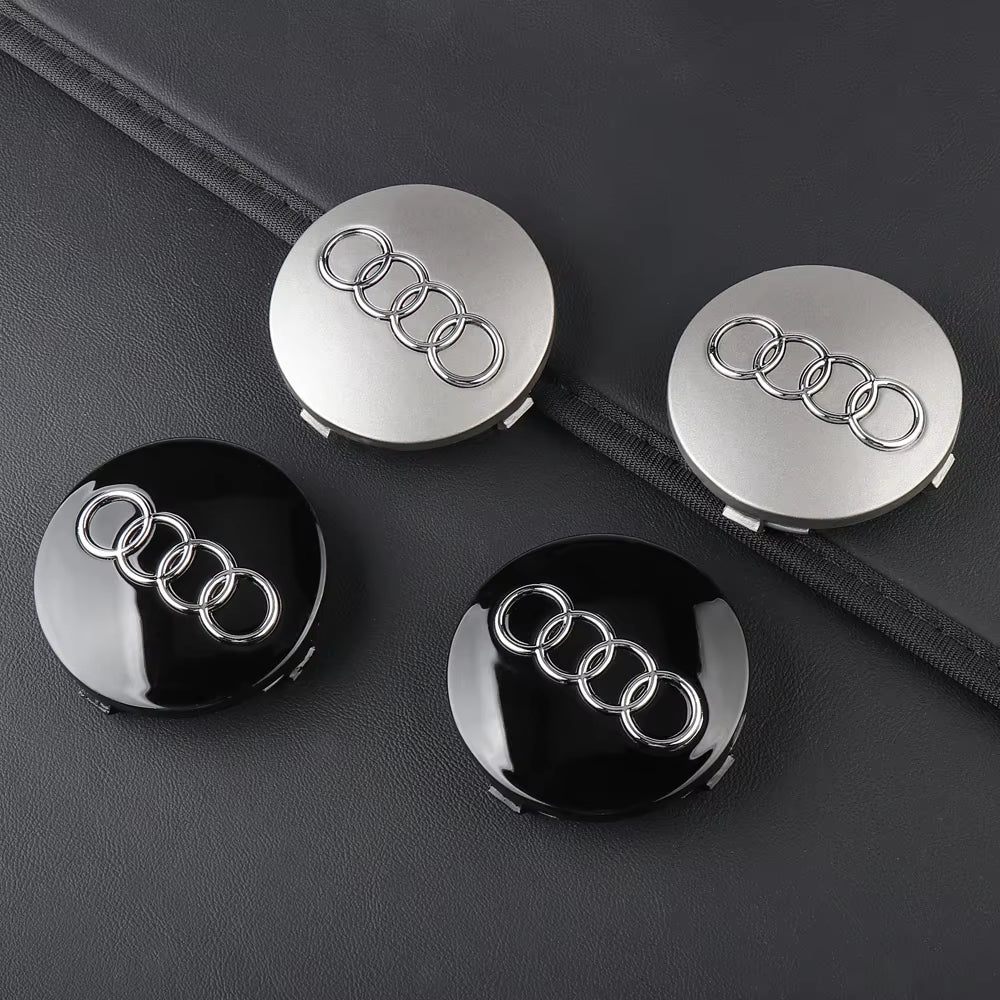 4PCS 60Mm 61Mm 68Mm 69Mm Car Wheel Center Hub Caps Tire Rim Covers Replacement Decoration for  S A4 B8 B6 B9 B7 A3 8P 8V 8L