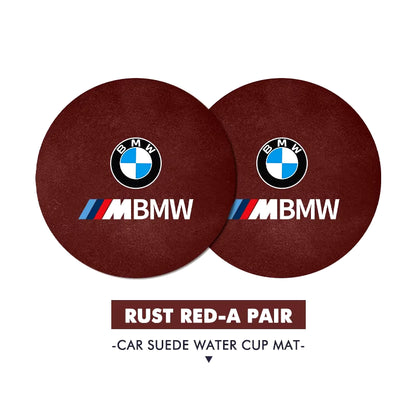 Car anti Slip Mat Coaster Water Cup Slot Decorate Accessories for  G30 G20 M3 M5 E91 E92 E93 E36 E70 X3 X4 X5 X1 E39 F30