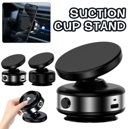 MK-C15 Car Magnetic Vacuum Phone Holder 360°Rotatable Vacum Bracket Dashboard Support GPS in Car for Iphone 14 15 Samsung Xiaomi