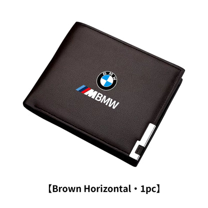 Car Logo Wallet Fashion Leather Short Card Holder Accessories for  X1 X3 X5 E39 F20 E60 F30 E87 E70 E91 E30 M3 M5 X6 X4 X7