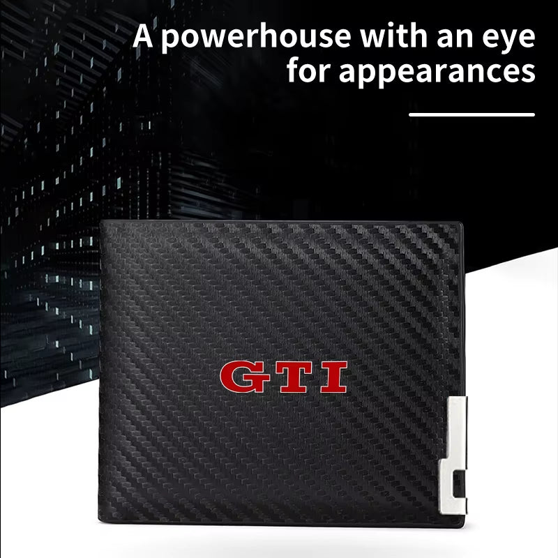 Carbon Fiber Men Wallet ID Credit Card Holder License Bag Gift Accessory for VW GTI Golf Jetta Passat Golf 5 7 Sagitar Magotan