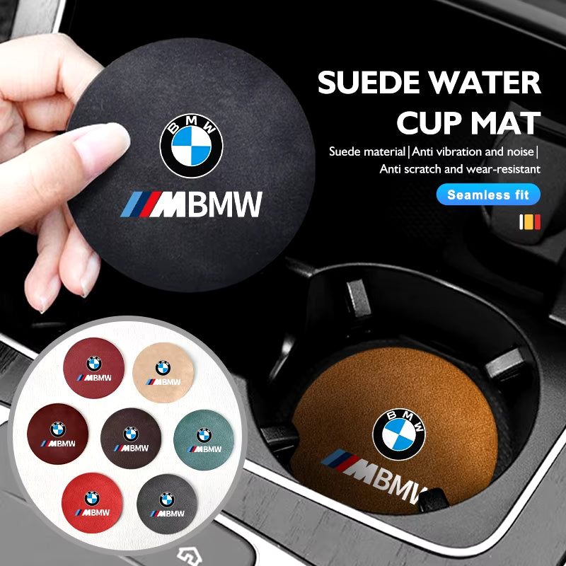 Car anti Slip Mat Coaster Water Cup Slot Decorate Accessories for  G30 G20 M3 M5 E91 E92 E93 E36 E70 X3 X4 X5 X1 E39 F30