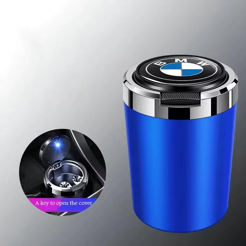 Car Ashtray Cigarette Butt Holder Container Accessories for  M X5 X1 X3 X2 X6 X7 X4 Portable One-Button Opening Car Ash Tray