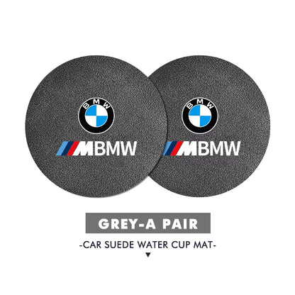 Car anti Slip Mat Coaster Water Cup Slot Decorate Accessories for  G30 G20 M3 M5 E91 E92 E93 E36 E70 X3 X4 X5 X1 E39 F30